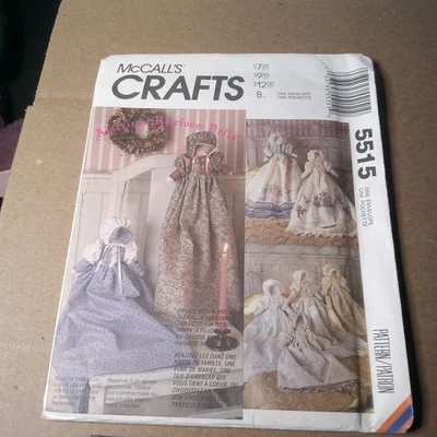 S85- McCalls 5515, Uncut Pattern, Heirloom Dolls with 8 Gown Variations - Image 1 of 2