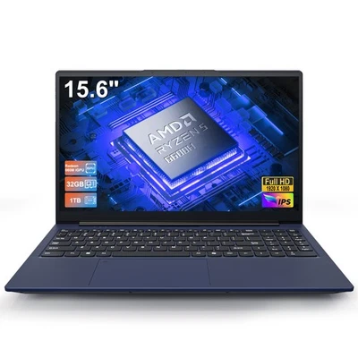 NIMO 15.6" Gaming Laptop AMD Ryzen 5 6600H 6-Cores 32GB DDR5 RAM 1TB SSD Win 11 - Image 1 of 4