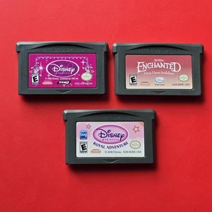 Disney Princess Enchanted Royal Adventure Game Boy Advance Lot 3 GBA Games - Picture 1 of 8