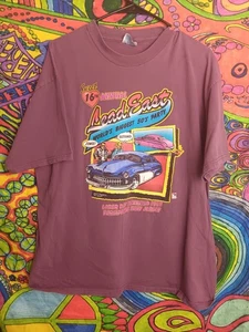 Camiseta de coche púrpura XL Lead East 1998 World Biggest 50s Parsippany NJ para hombre - Imagen 1 de 5