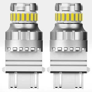 2pcs 3157 White LED Brake Stop Tail Light Bulb 3156 Parking light DRL Turn light - Picture 1 of 12