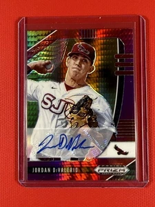 2020 Prizm Draft Picks Jordan DiValerio #PDP89 Red & Purple Prizm Auto (RC) - Picture 1 of 2