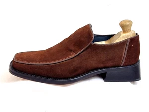 Jones Bootmaker Hombres Zapatos Sin Cordones NUEVO Todo Cuero Marrón Reino Unido 8 UE 42 - Imagen 1 de 10