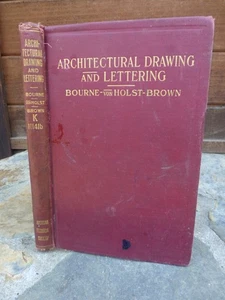 Architectural Drawing and Lettering 1925 HC  Bourne American Technical Society - Bild 1 von 11