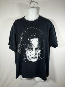 Vintage 90s STING WCW Wrestling Big Face Crow Promo Black T-Shirt Mens Size XL - Picture 1 of 3