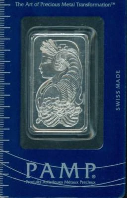 1 (UNO) PAMP SUISSE 1 OZ. 0,9995 BARRA DE LINGOTES DE PLATINO FINO ¡De Suiza!! Foto 1 de 2