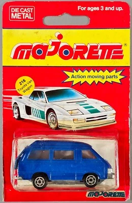 De colección Majorette Toyota Van Wagon / Lite Ace / #216 / Azul liso / Francia Foto 1 de 4