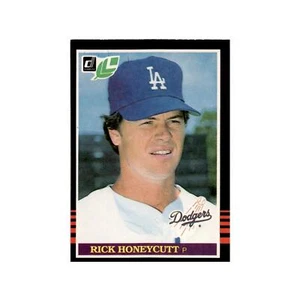 Rick Honeycutt 1985 Leaf #156 Los Angeles Dodgers Baseball Card NM - Picture 1 of 3