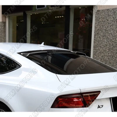 For 12-18 Audi A7 S7 RS7 Real Carbon Fiber Rear Roof Window Visor Spoiler Wing - Image 1 of 4