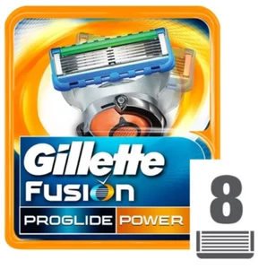 Pack XL 8 Lames GILLETTE Fusion PROGLIDE POWER Recharges Rasoir Homme Gilette 5 - Bild 1 von 3