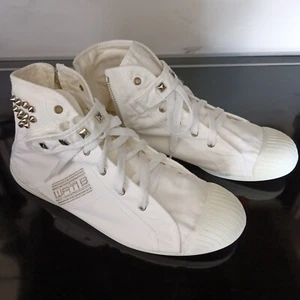 WATI B Damen Sneaker Weiß Nieten Canvas Segeltuch Gr. 39-40 - Bild 1 von 8