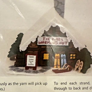 New Mary Maxim Warming Hut Plastic Canvas Kit 26127 Ski Shack - Picture 1 of 5