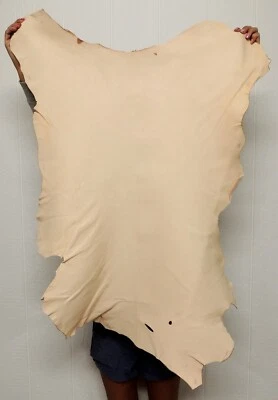 2-3 oz. Veg Tan Goat Leather Hide for Book Binding Journals Lining Bible Laser - Image 1 of 2