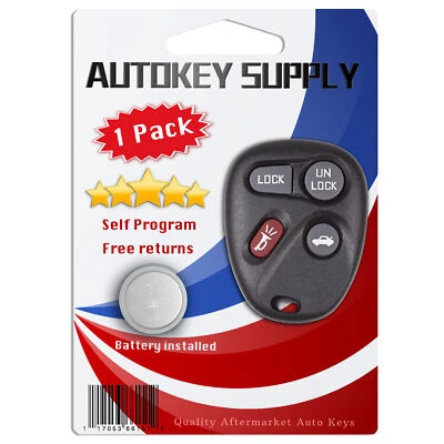 Replacement for Chevrolet Monte Carlo 01 2002 2003 2004 2005 Remote Keyless Fob - Image 1 of 4