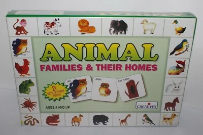 Animal Families & Their Homes Brand New Sealed 4+ Creative's Educational Game - Image 1 of 2