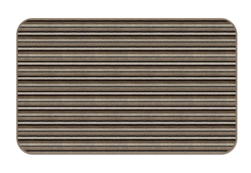 2 X 3 Skid-resistant Area Rug Kitchen Carpet Floor Mat Mocha Brown Stripe