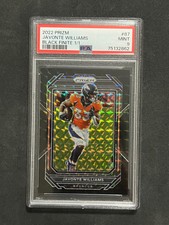2022 Panini Prizm Javonte Williams Black Finite #1/1 PSA 9