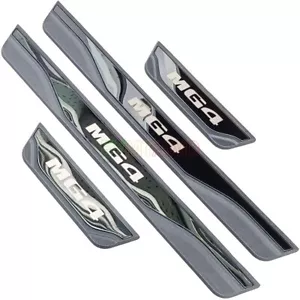 Per MG 4 EV 2023 Accessorio Cromo Inox Auto Copertura Piastra Sedile Porta - Foto 1 di 6