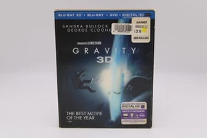 Gravity (Blu-ray + 3D + DVD, 2013, 3-Disc Set) Slipcover - Picture 1 of 6