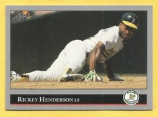 RICKEY HENDERSON Singles & Inserts (with Pictures) / You Pick The Cards