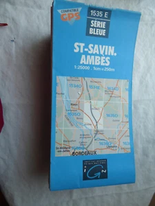 Carte IGN bleue 1535 E st savin ambes 1998 - Foto 1 di 1
