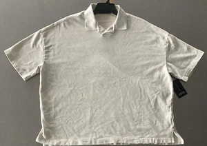 Men’s No Boundaries Off White Short Sleeve Shirt - L (42-44) Oversized Fit - NWT - Picture 1 of 10