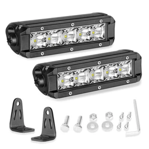 2x 6inch 30W SLIM LED Light Bar Work SPOT Beam High Intensity Platinum Series 8" - Picture 1 of 12
