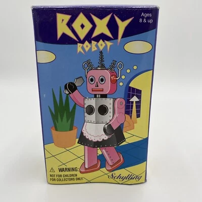 Robot retro Roxy 2003 robot de hojalata juguete en caja con certificado Foto 1 de 4