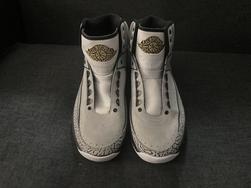 Air Jordan 2.0 grigio 455616 017 taglia 11 da uomo SENZA LACCI