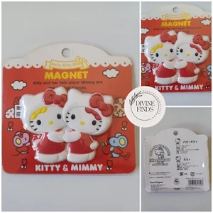 Sanrio Original Hello Kitty 40th Anniversary Hello Kitty & Mimmy Magnet Rare - Picture 1 of 11