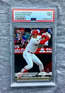 2018 Topps Now Japanese #432J Shohei Ohtani Angels RC Rookie PSA 9 MINT 2024 MVP - Picture 1 of 4