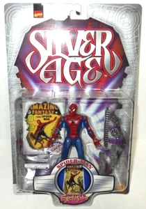 Toy Biz Marvel Silver Age Spider-Man Actionfigur Vorschau Exklusiv Japan Selten - Bild 1 von 24