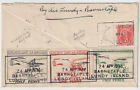 Gb Gv 1936 Lundy Airmail Cover, Atlantic Coast Air Services ½D, 1D & 2D