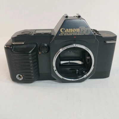 CANON T70 SLR FILM CAMERA BODY ONLY FOR PARTS NOT WORKING - Image 1 of 4
