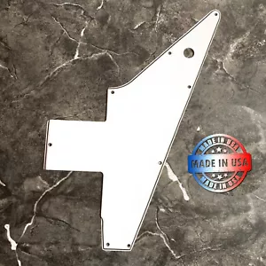 Breite Fase 3-lagig weiß Schlagbrett für '98-'03 Gibson Explorer OPTION 3 LESEN SIE DEETS - Bild 1 von 9