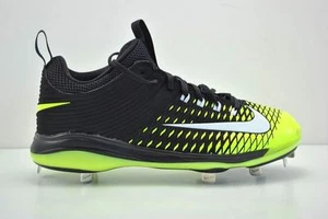 New Nike Men's Mike Trout 2 Pro Metal Baseball Cleats Black/Volt Size 8 $100 - Picture 1 of 5