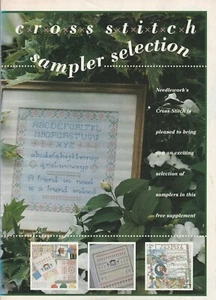 Needlework Cross Stitch Charts Sampler Collection 4 Designs - Picture 1 of 2