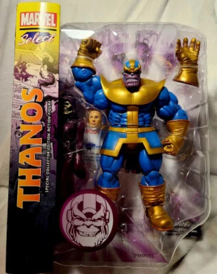 Boneco de ação Diamond Select Toys Marvel Select Thanos caixa dano veja fotos - Imagem 1 de 4