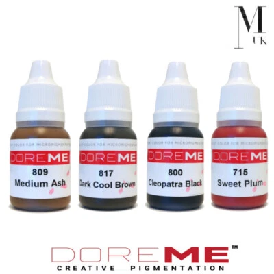 DOREME Pigment BIO Sortiment komplette PMU Tattoo Tinte Maschine LIPPENROUGE 10ml
