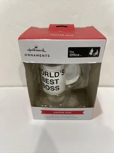 THE OFFICE Hallmark Ornament Worlds Best Boss Taza de café Dunder Mifflin - Imagen 1 de 12