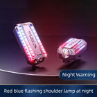 Red Blue Strobe Light Police Light Warning Lights Usb Rechargeable Flashlight