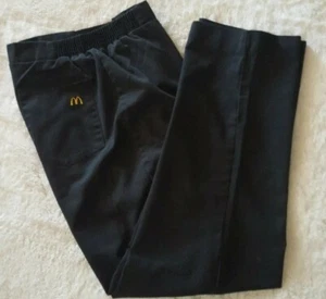 Vintage 1986 McDonalds Uniformhose Damengröße 12 schwarz - Bild 1 von 7