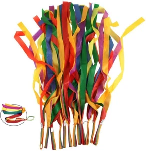 Rainbow Dance Ribbons, 12PCS Rhythm Ribbon Streamers for Kids Children Adults - - Picture 1 of 7