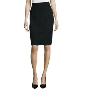 Neu mit Etikett St. John Collection Santana Strick Knie Rock 4 S schwarz gerade elastische Taille - Bild 1 von 13