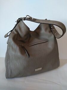 Jessica Simpson Gray Taupe Hobo Shoulder Bag Purse Handbag
