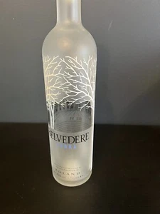 Empty Bottle Belvedere Vodka crafts Frosted Glass, 1.75 L 45cm - Picture 1 of 3