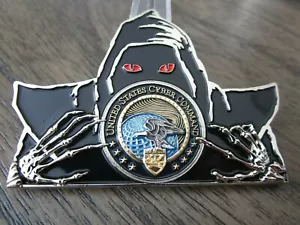 Reaper Watcher CYBERCOM USN USAF CYBER Challenge Coin - Picture 1 of 11