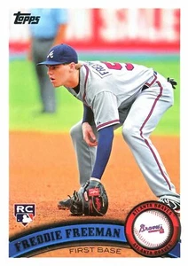 Tarjeta de novato Freddie Freeman Topps #145 2011 radiocontrol - Imagen 1 de 2