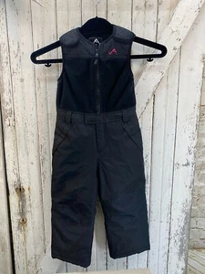 Vertical ’9 Girls 4T Black Ski Snow Pants Bib Overalls Adjustable Warm - Picture 1 of 4