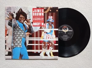 MAXI 45T JAMES BROWN "Living In America" SCOTTI BROS. RECORDS SCTA 12.6701 VG+ - - Picture 1 of 4